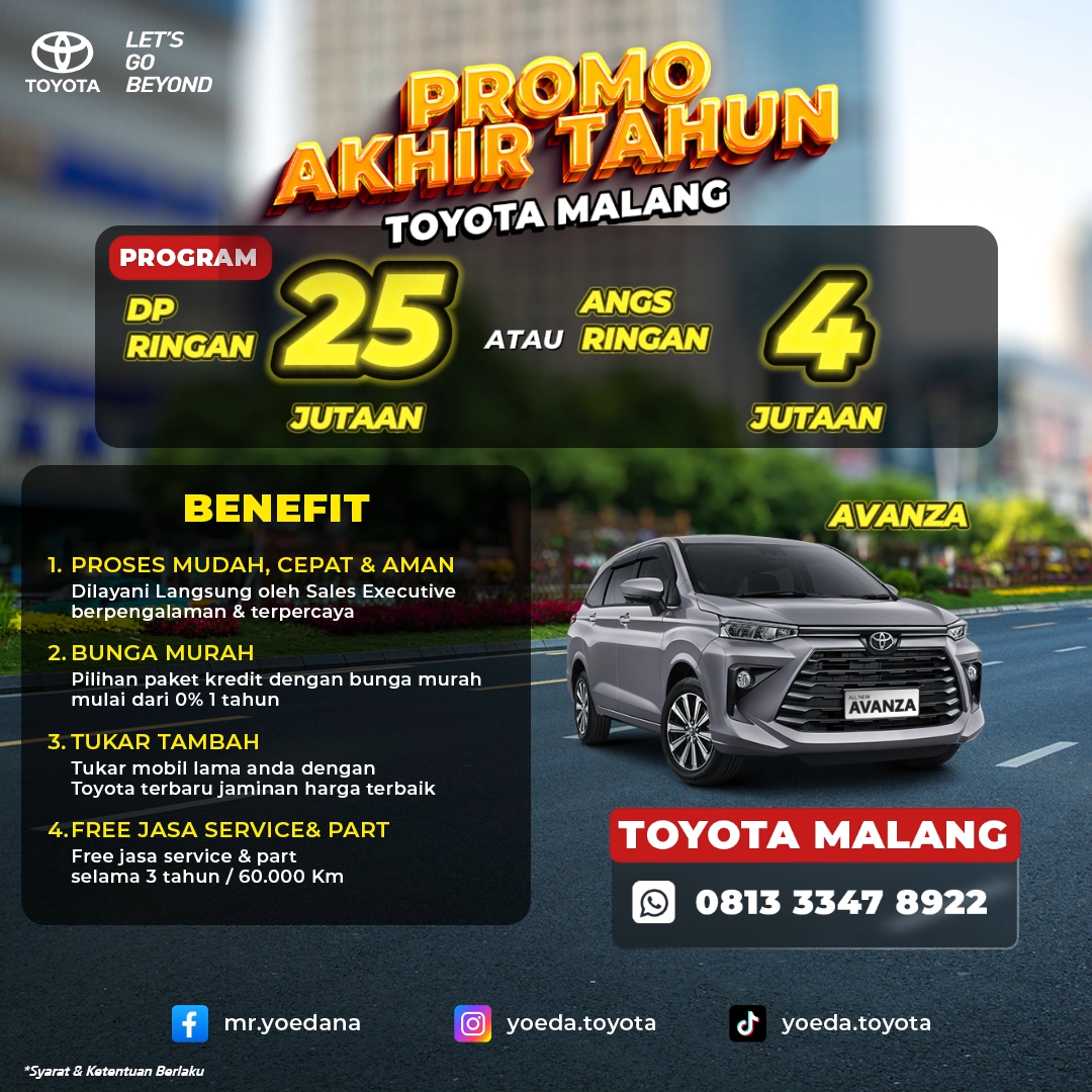 Promo Toyota Akhir Tahun 2